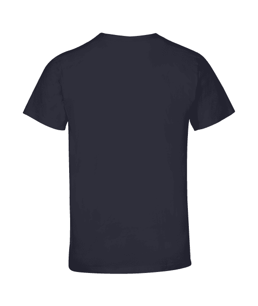 Tee-shirt 100% coton biologique tricolore logo blanc, 190 grammes Coupe droite