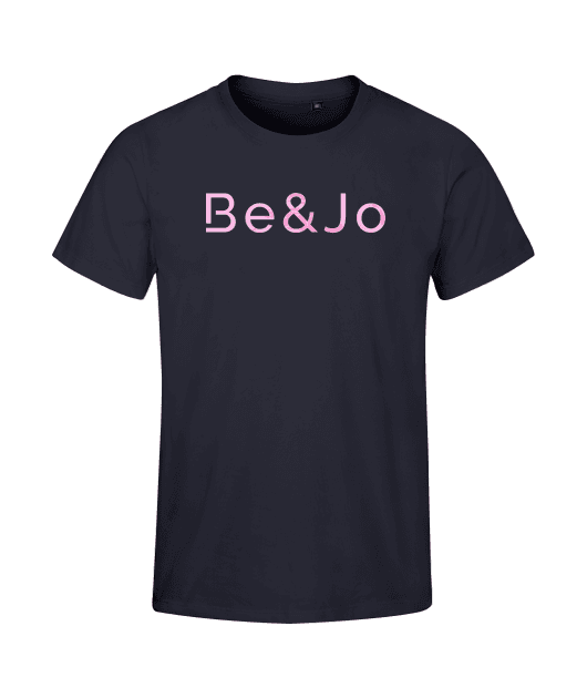 Tee-shirt 100% coton biologique, 190 grammes Coupe droite Logo Be&Jo Rose